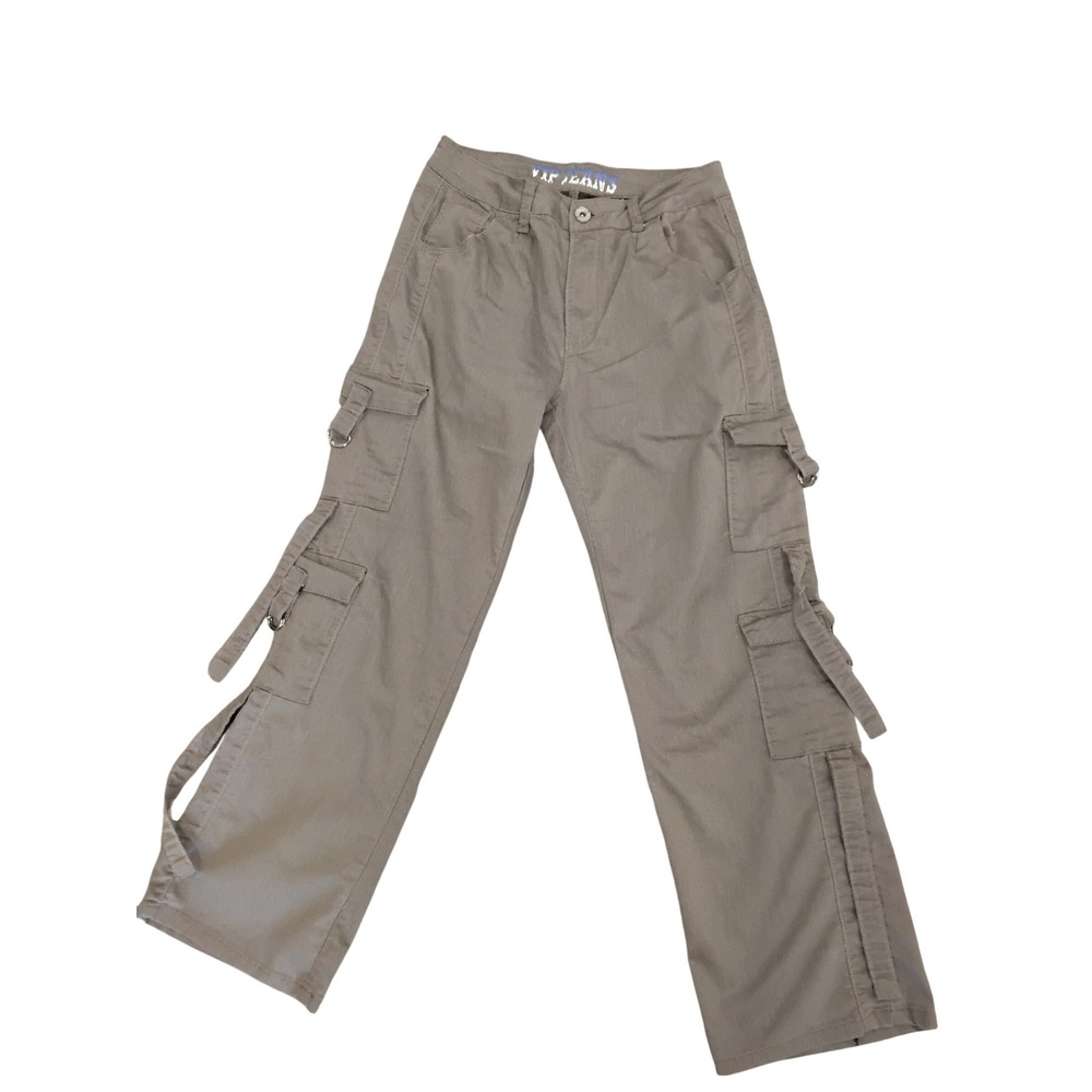 VIP Jeans Khaki Cargo‎ Pants Tan Multi Pocket Utility D-Ring Size 11/12